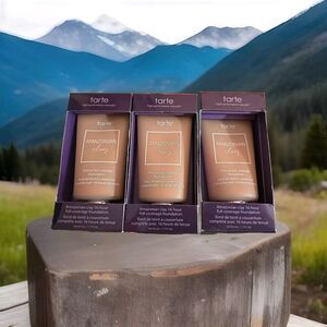 3X Deal Tarte Clay 16 Hour Full Coverage Foundation 47H TAN DEEP HONEY 50 ml NIB